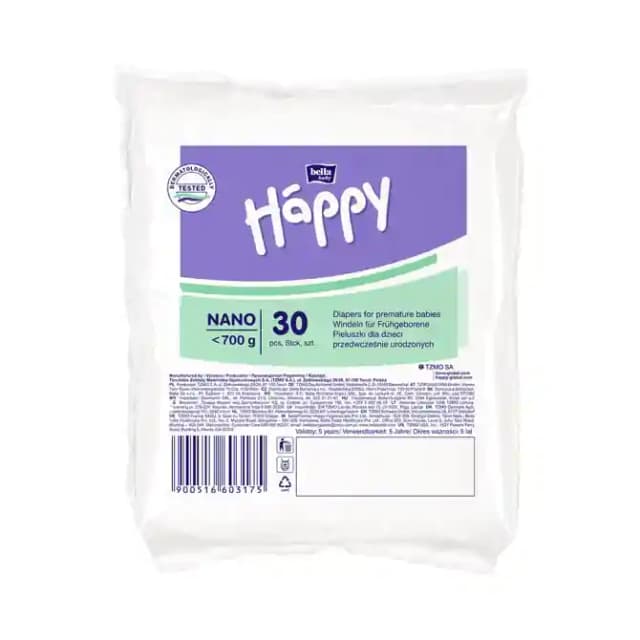 Bella Baby Happy Diaper Nano (1 Packet Of 30 pieces)