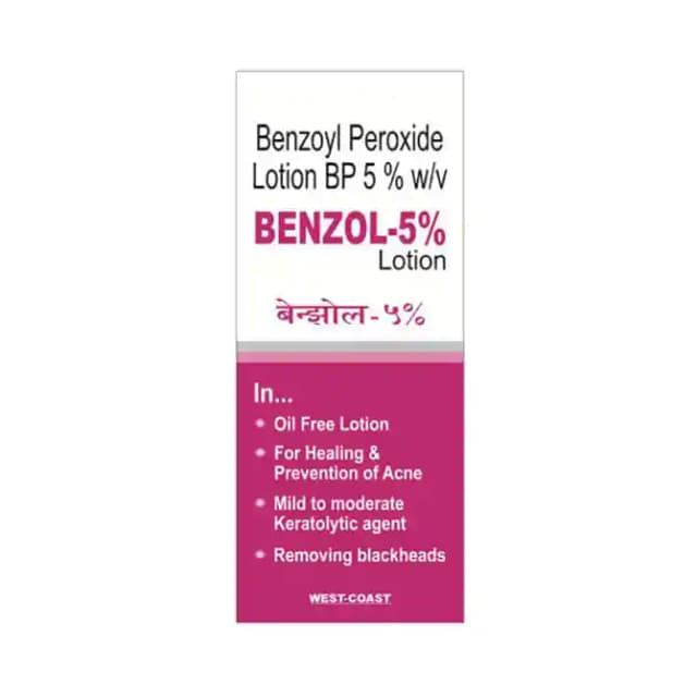 Benzol 5% Lotion (1 Bottle of 30 ml Lotion)