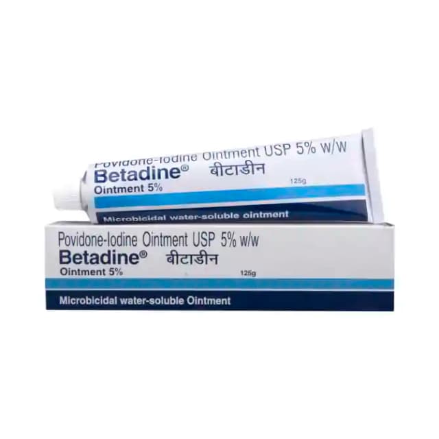 Betadine 5% Ointment Medium (125 gm in 1 tube)