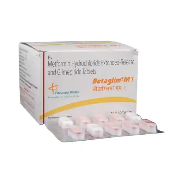 Betaglim M 1 ER (10 tablets er in 1 strip)