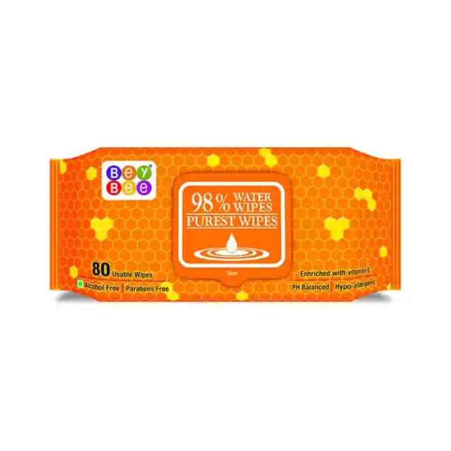 Bey Bee Hypoallergenic Water Wipes (1 Packet Of 80 wipes)