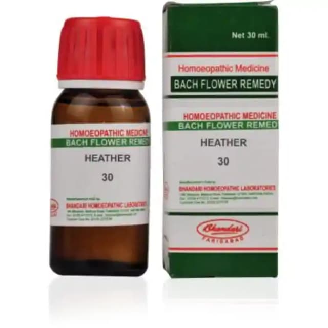 Bhandari Bach Flower Heather 30 (1 Bottle of 30 ml Dilution)