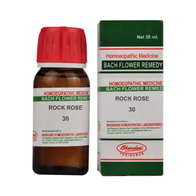 Bhandari Bach Flower Rock Rose 30 (1 Bottle of 30 ml Dilution)