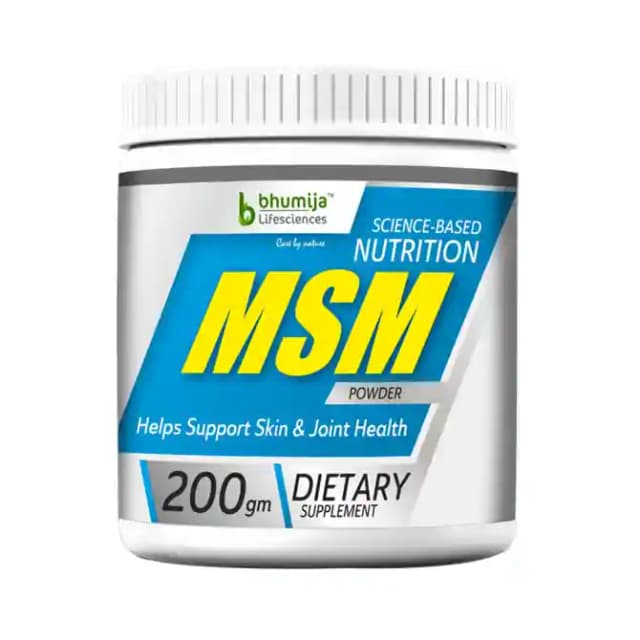 Bhumija Lifesciences MSM Powder (1 Jar Of 200 gm Powder)