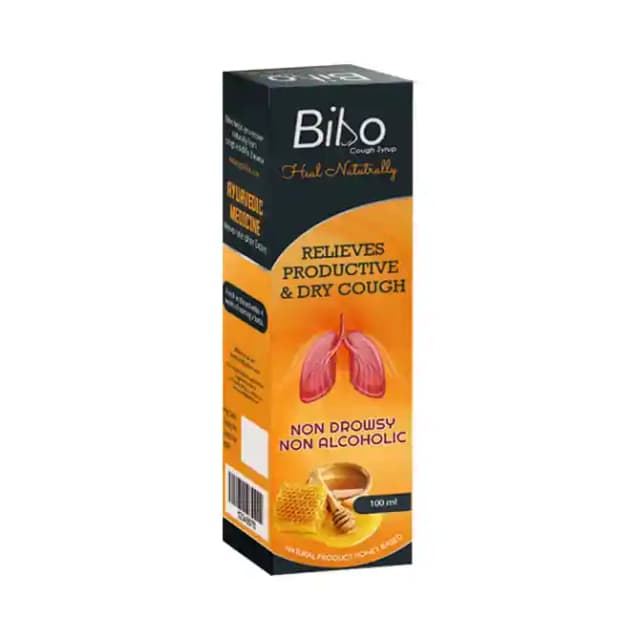 Bibo Cough Syrup (100ml Each) (1 Combo packof2 bottles)