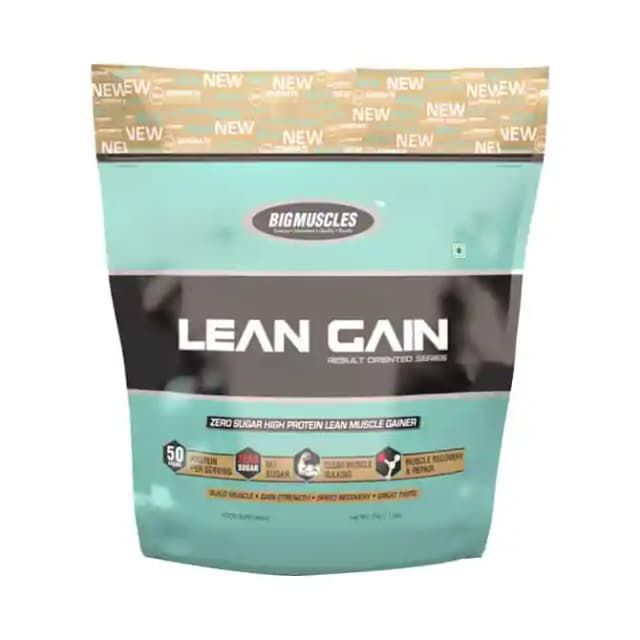 Big Muscles Lean Gain Milk Chocolate (1 Packet Of 11 lb Powder)