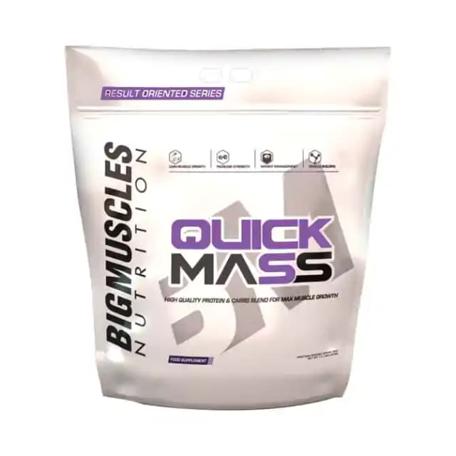 Big Muscles Quick Mass Cookies & Cream (1 Packet Of 11 lb Powder)
