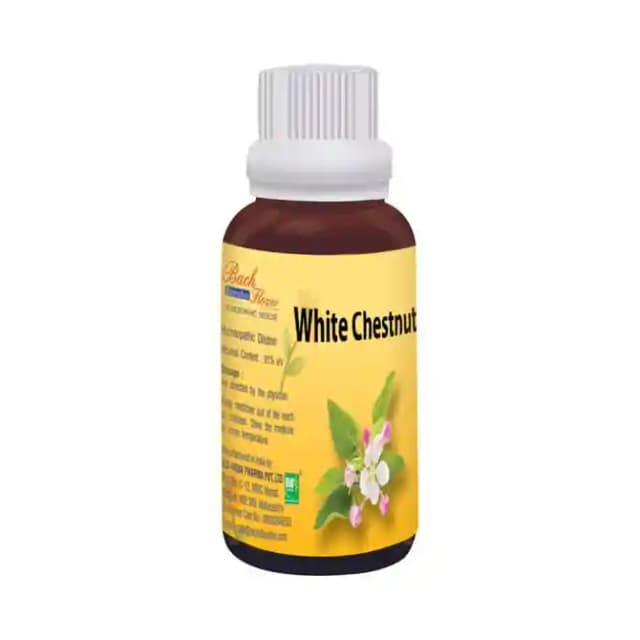 Bio India Bach Flower White Chestnut (1 Bottle of 100 ml Dilution)