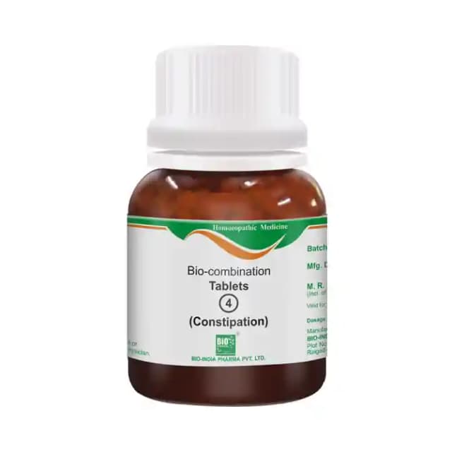 Bio India Bio combination 4 (1 Bottle of 25 gm Biocombination tablets)