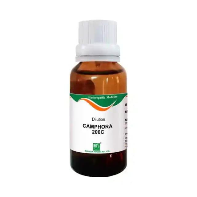 Bio India Camphora Dilution 200 CH (1 Bottle of 30 ml Dilution)