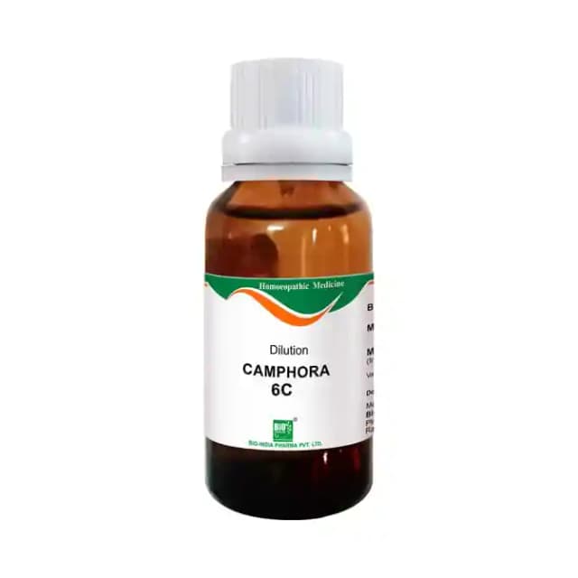 Bio India Camphora Dilution 6 CH (1 Bottle of 30 ml Dilution)