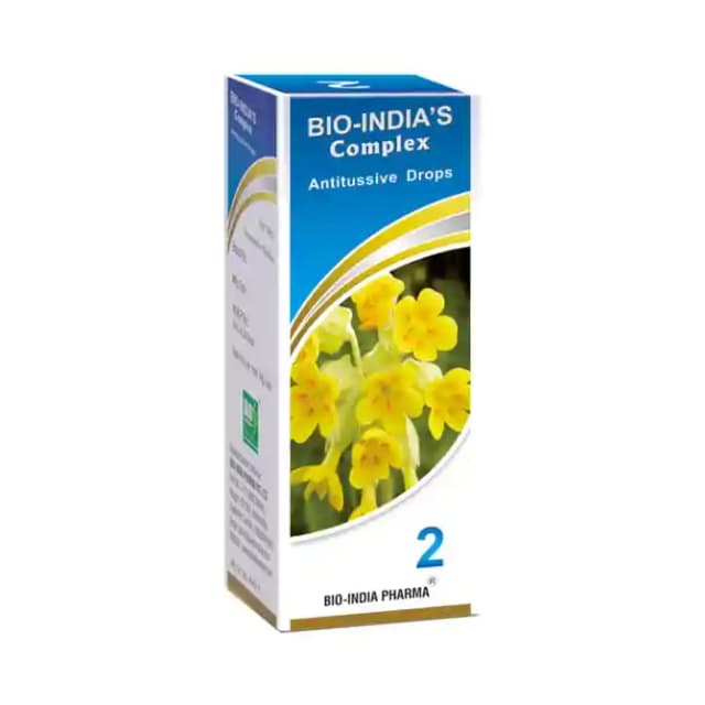 Bio India Complex 2 Antitussive Drop (1 Bottle of 30 ml Drop)