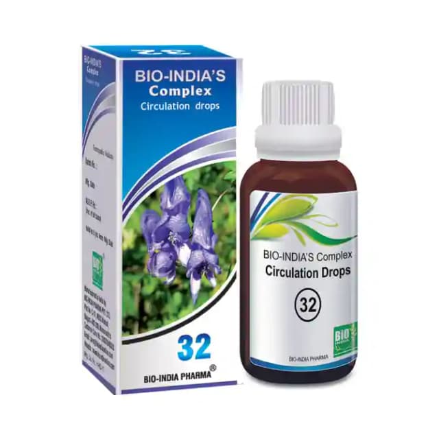 Bio India Complex 32 Circulation Drop (1 Bottle of 30 ml Drop)