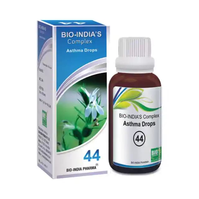 Bio India Complex 44 Asthma Drop (1 Bottle of 30 ml Drop)