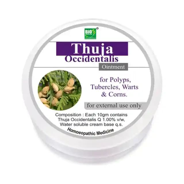 Bio India Thuja Occidentalis Ointment (1 Jar Of 30 gm Ointment)