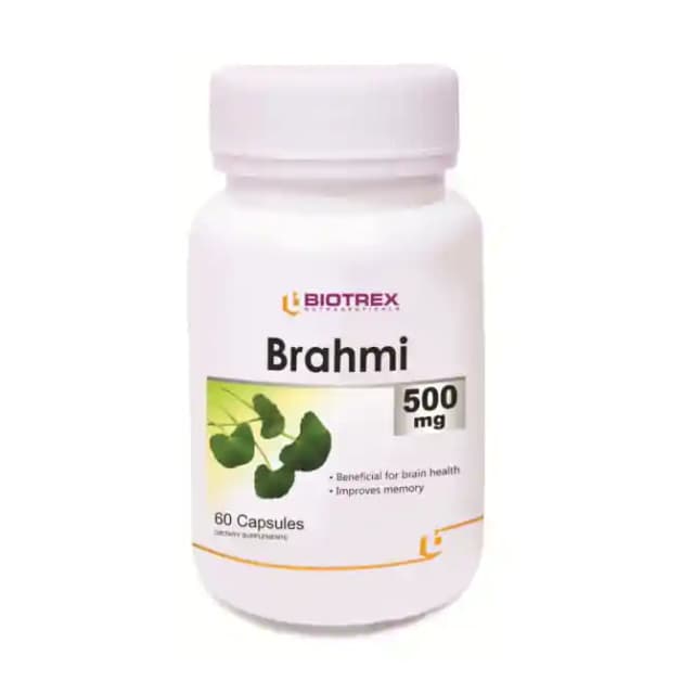Biotrex Brahmi 500mg (1 Bottle of 60 capsules)