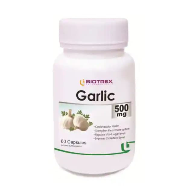 Biotrex Garlic 500mg (1 Bottle of 60 capsules)
