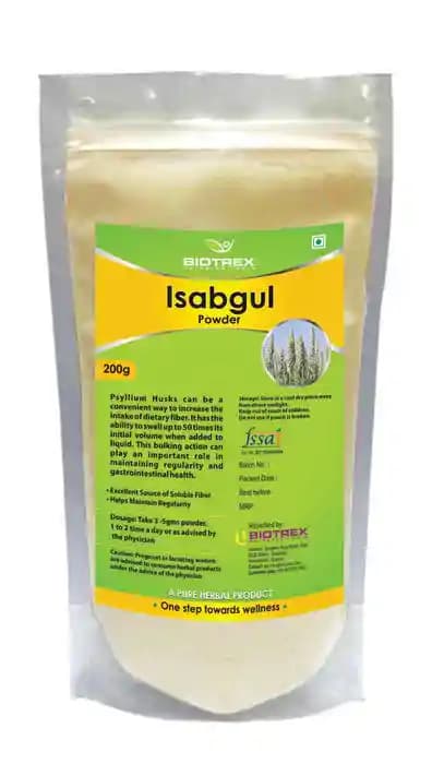 Biotrex Isabgul Herbal Powder (1 Packet Of 200 gm Powder)