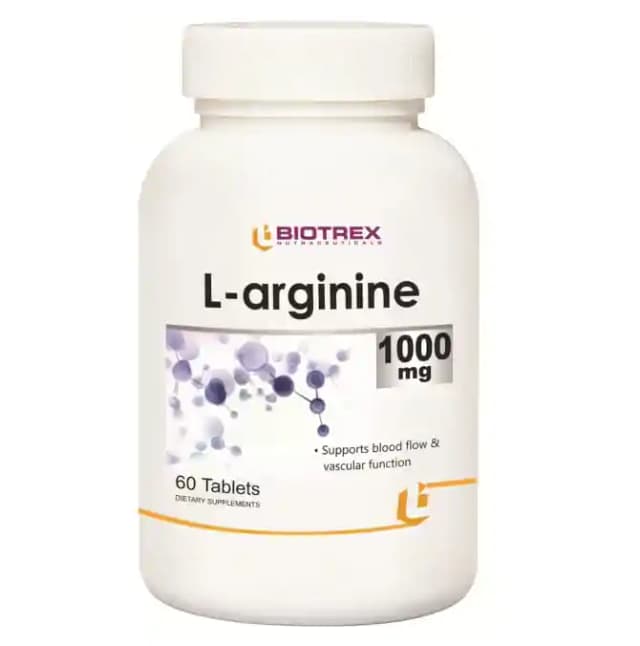 Biotrex L arginine 1000mg (1 Bottle of 60 tablets)