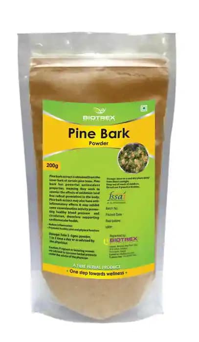 Biotrex Pine Bark Herbal Powder (1 Packet Of 200 gm Powder)