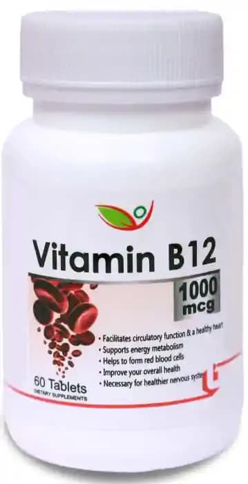 Biotrex Vitamin B12 1000mcg (1 Bottle of 60 tablets)