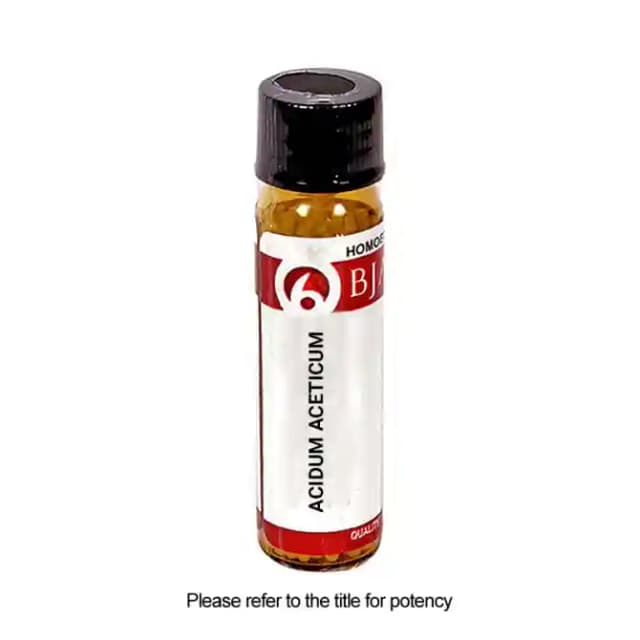 Bjain Acidum Aceticum Globules 12 CH (1 Bottle of 6 gm Globules)