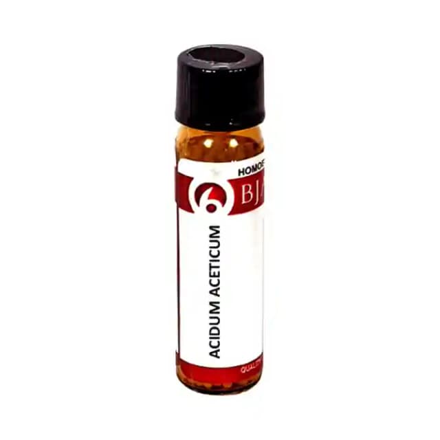 Bjain Acidum Aceticum Globules 6 CH (1 Bottle of 6 gm Globules)