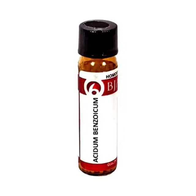 Bjain Acidum Benzoicum Globules 3X (1 Bottle of 6 gm Globules)