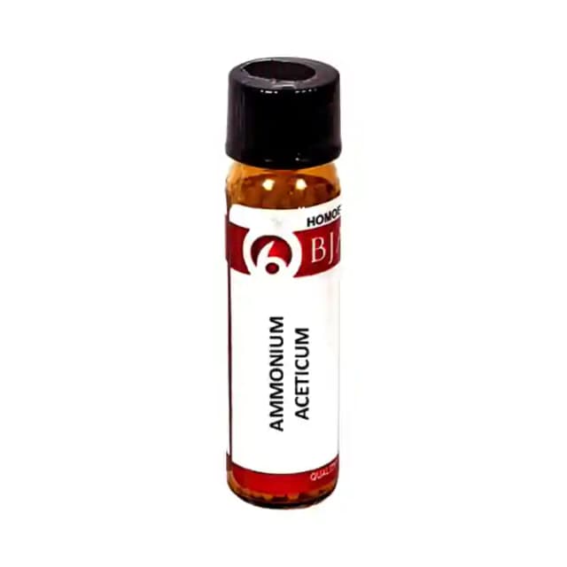 Bjain Ammonium Aceticum Globules 6 CH (1 Bottle of 6 gm Globules)