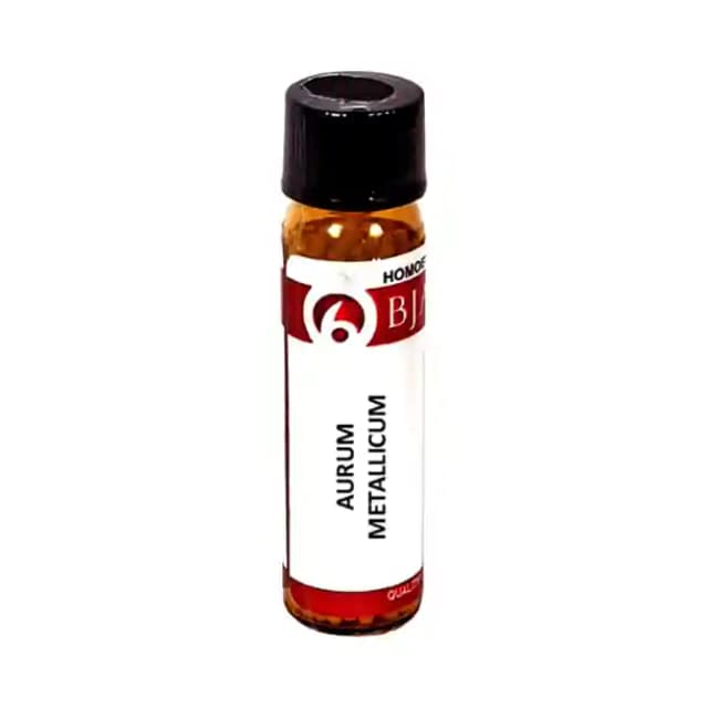 Bjain Aurum Metallicum Globules 12 CH (1 Bottle of 6 gm Globules)