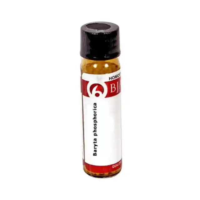 Bjain Baryta Phosphorica Globules 6X (1 Bottle of 6 gm Globules)
