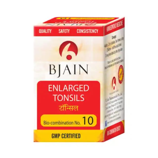 Bjain Bio Combination No. 10 (1 Bottle of 25 gm Biocombination tablets)