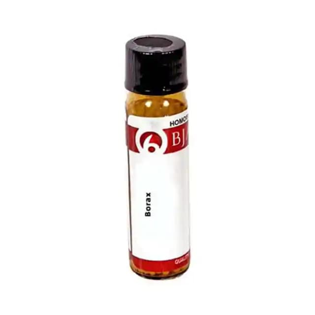 Bjain Borax Globules 3X (1 Bottle of 6 gm Globules)