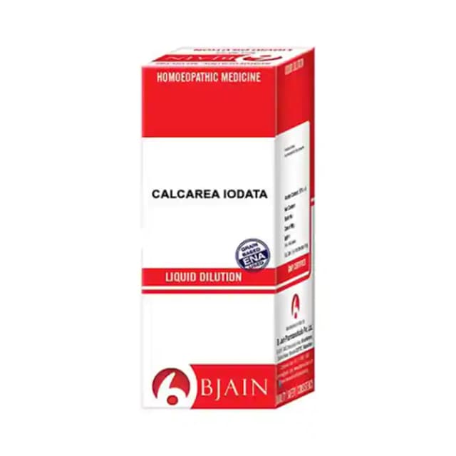 Bjain Calcarea Iodata Dilution 200 CH (1 Bottle of 100 ml Dilution)