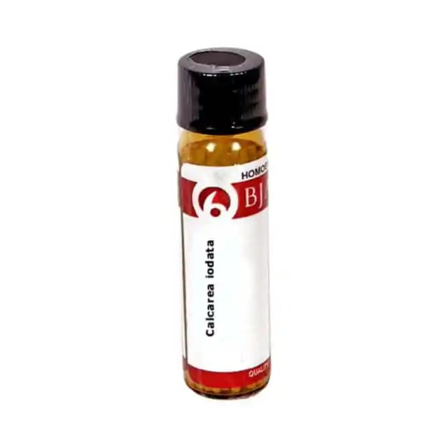 Bjain Calcarea Iodata Globules 6X (1 Bottle of 6 gm Globules)