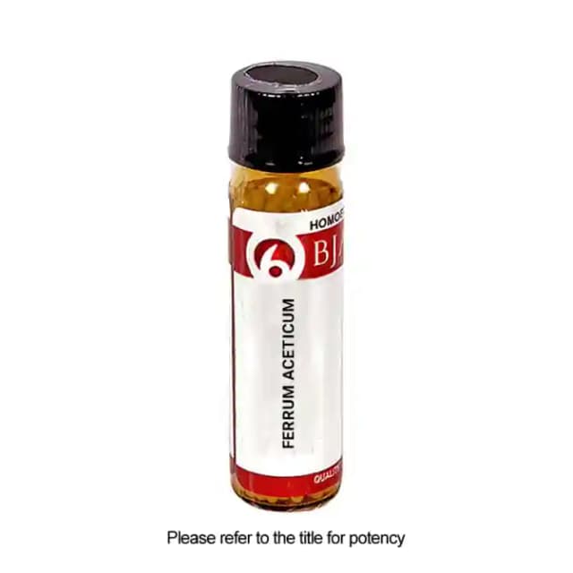 Bjain Ferrum Aceticum Globules 6X (1 Bottle of 6 gm Globules)