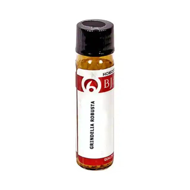 Bjain Grindelia Robusta Globules 6X (1 Bottle of 6 gm Globules)