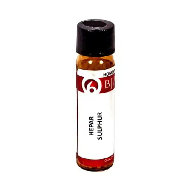 Bjain Hepar Sulphur Globules 1000 CH (1 Bottle of 6 gm Globules)