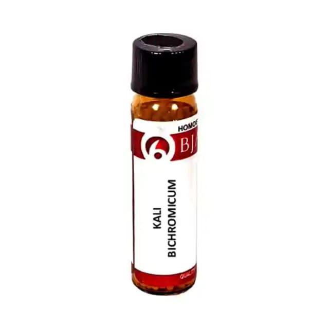 Bjain Kali Bichromicum Globules 30 CH (1 Bottle of 6 gm Globules)