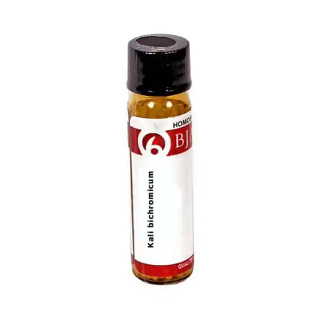 Bjain Kali Bichromicum Globules 6X (1 Bottle of 6 gm Globules)