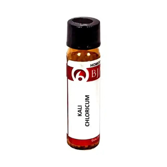 Bjain Kali Chloricum Globules 6 CH (1 Bottle of 6 gm Globules)