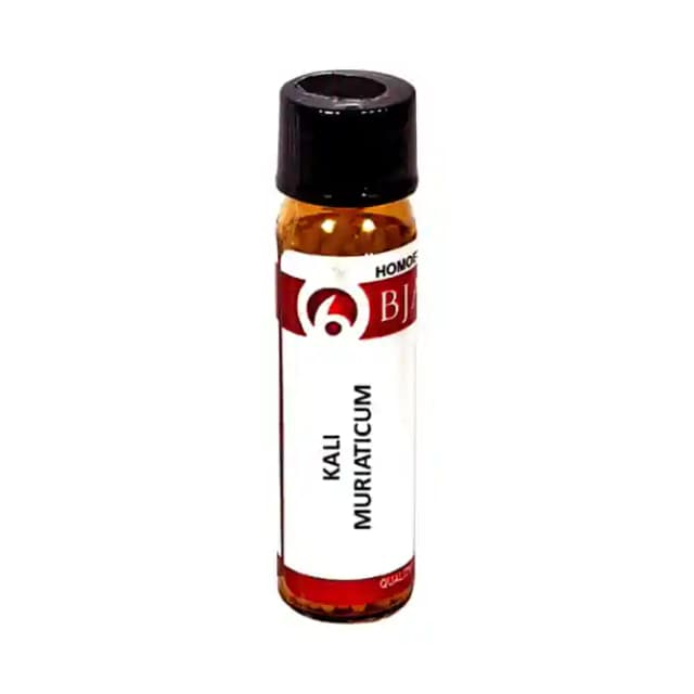 Bjain Kali Muriaticum Globules 12 CH (1 Bottle of 6 gm Globules)