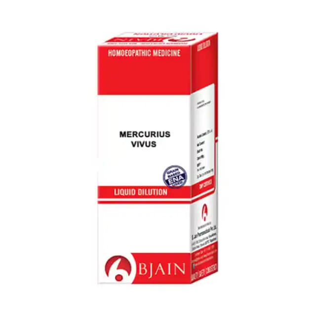Bjain Mercurius Vivus Dilution 200 CH (1 Bottle of 30 ml Dilution)
