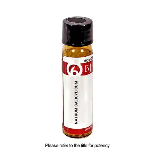 Bjain Natrum Salicylicum Globules 6X (1 Bottle of 6 gm Globules)