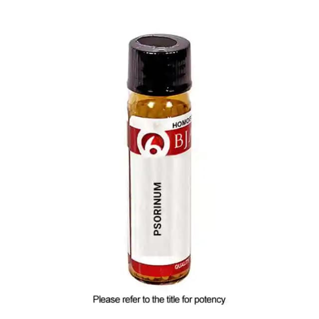 Bjain Psorinum Globules 6X (1 Bottle of 6 gm Globules)
