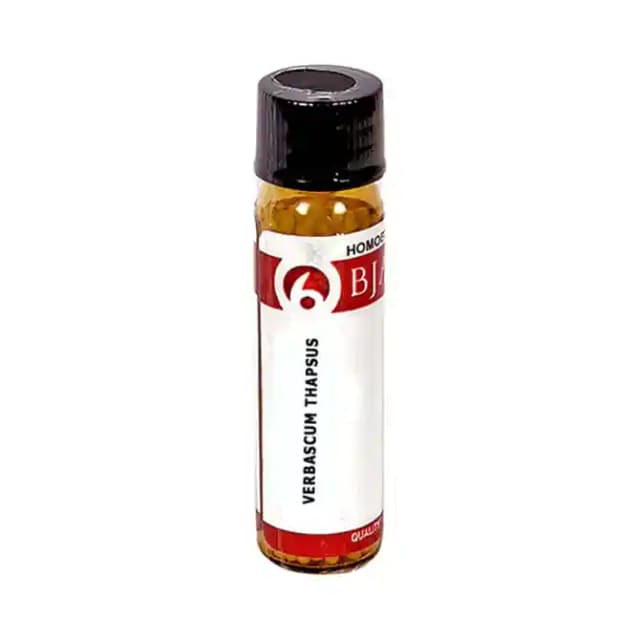 Bjain Verbascum Thapsus Globules 6X (1 Bottle of 6 gm Globules)