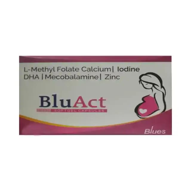 Bluact Softgel (1 Strip Of 10 soft gelatin capsules)