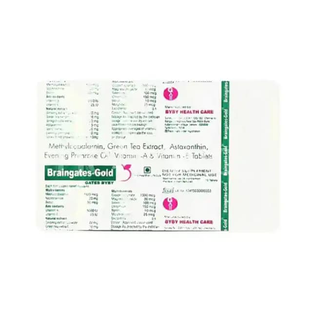 Braingates Gold (1 Strip Of 10 tablets)