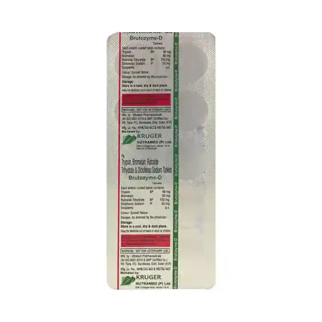 Brutozyme D (10 tablets in 1 strip)
