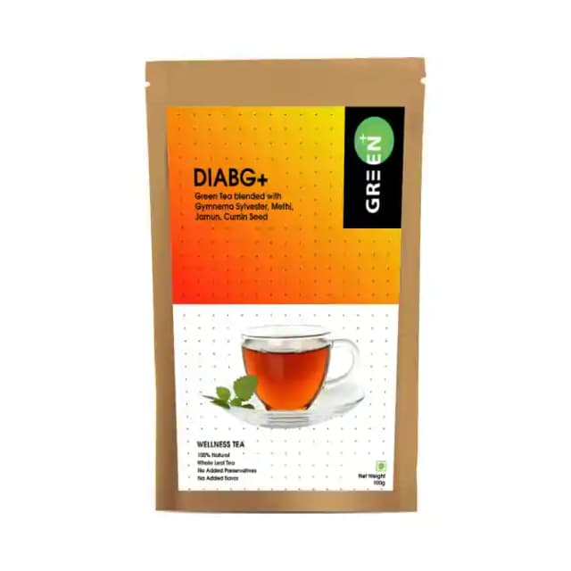Budwhite Green+ DiabG+ Wellness Tea (1 Packet Of 100 gm Leaves)
